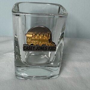 Casey Jones #382 Shot Glass with Gold Train